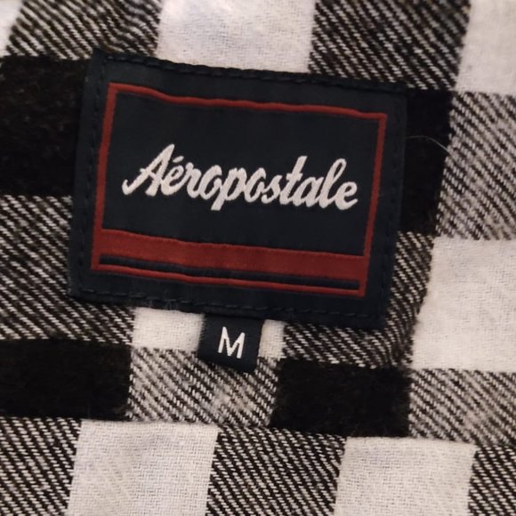 Aeropostale Lightweight Hooded Checkered Jacket Size M - EUC - Picture 8 of 8